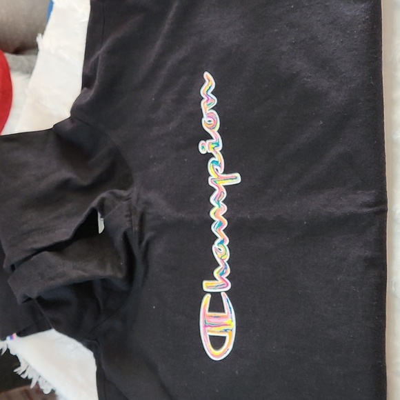 ✨Champion 100% Cotton✨ Women's Pullover Hoodie Script (Rainbow)Sz Small - Picture 10 of 10